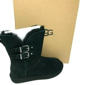 Ugg Australia Renley II Black Moto Buckle Boot